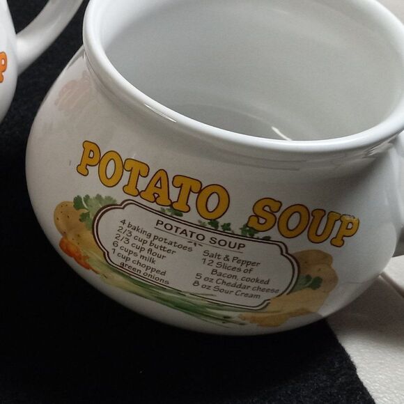 Dat'l Do It, Inc Soup Mugs with Recipe (4) Cottagecore Kitsch - Picture 5 of 8